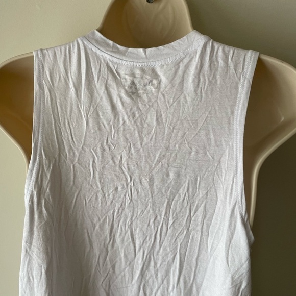 Miken flow tank top white green tank top One Lucky Mama medium size - Picture 6 of 8